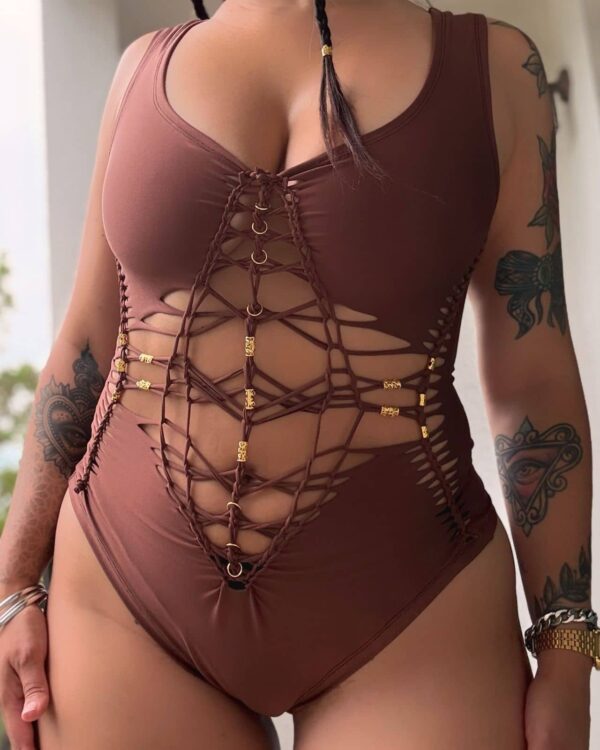 COCOA GOLD BODYSUIT (MADE TO ORDER)